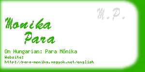 monika para business card