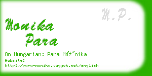 monika para business card